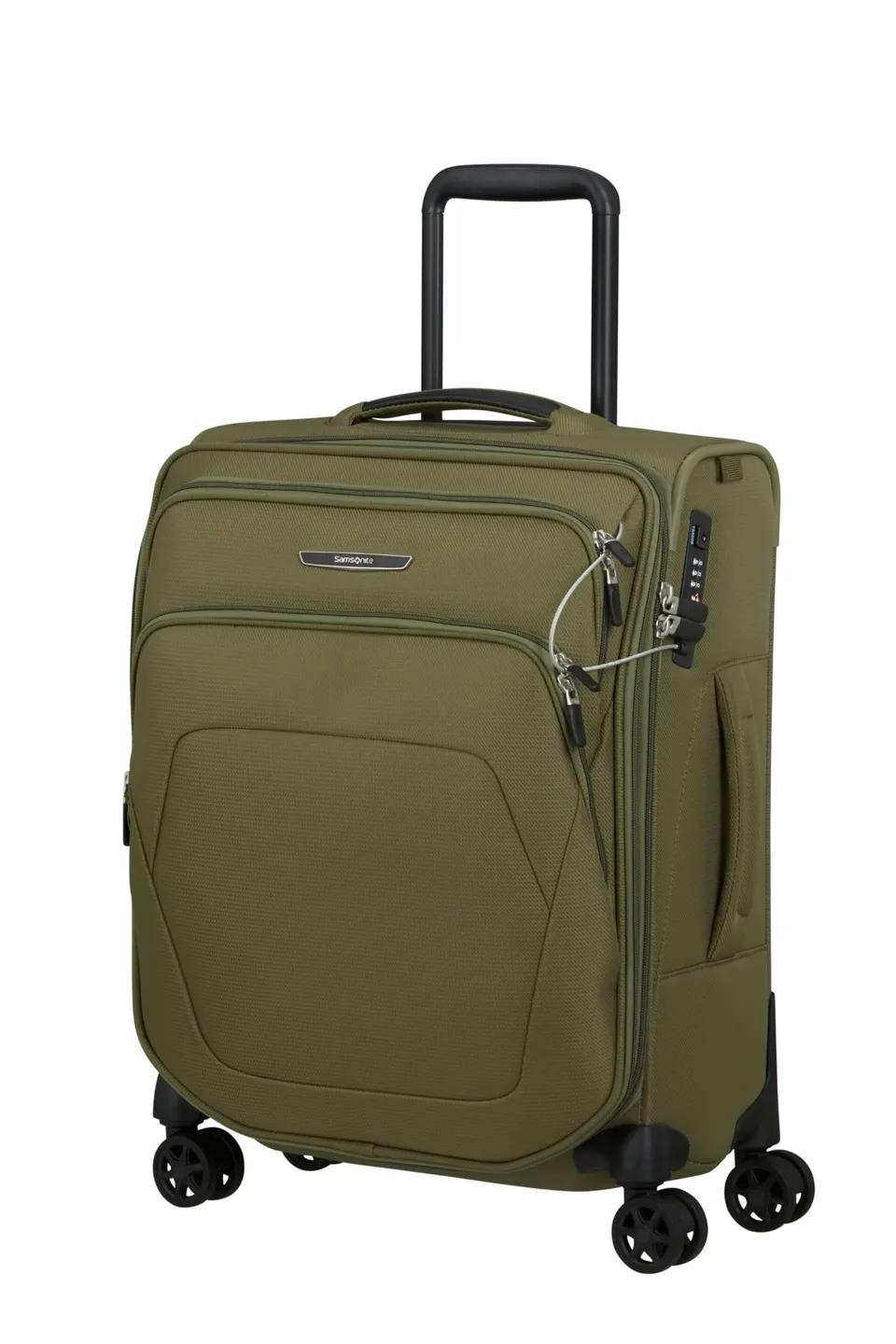 samsonite-spark-sng-eco-spinner-55-cm-maleta-de-cabina-expandible-48-55-l-verde- image 1