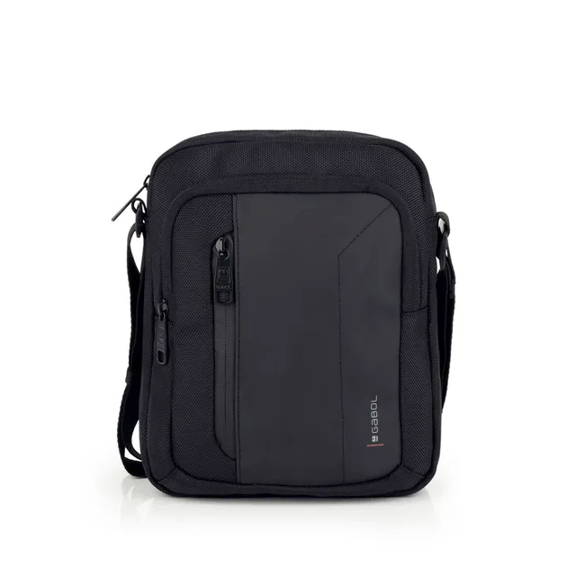 gabol-aston-bandolera-grande-de-material-reciclado-y-piel-sint-tica-negro-20x25x image 1