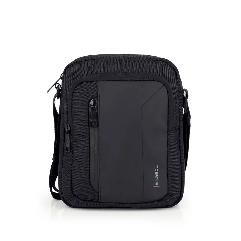 gabol-aston-bandolera-grande-de-material-reciclado-y-piel-sint-tica-negro-20x25x image 1