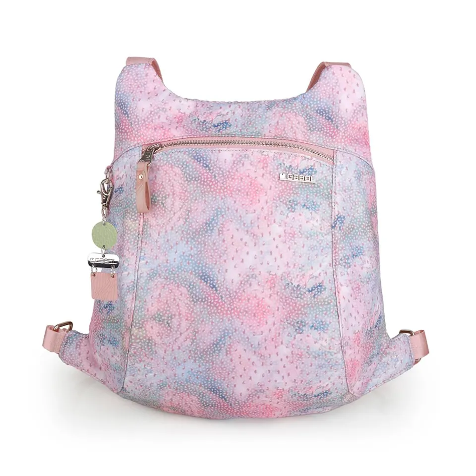 gabol-nabila-mochila-bolso-en-poli-ster-y-piel-sint-tica-rosa-resistente-al-agua image 1
