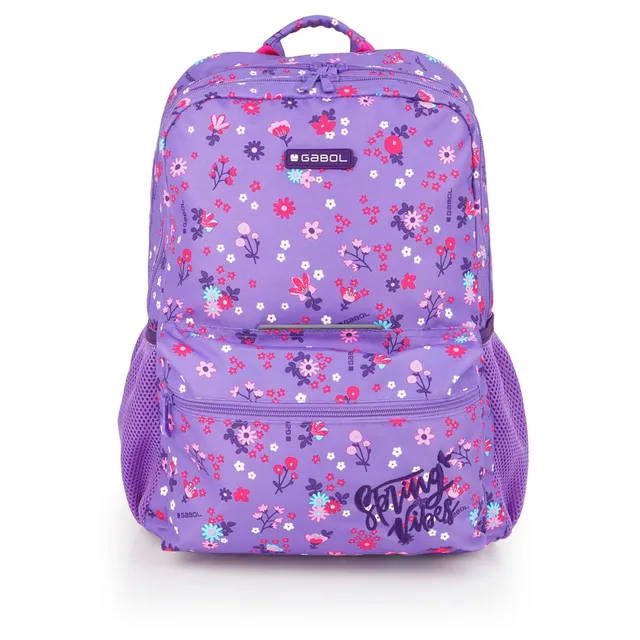 gabol-violet-mochila-escolar-adaptable-a-carro-32x44x15-cm image 1