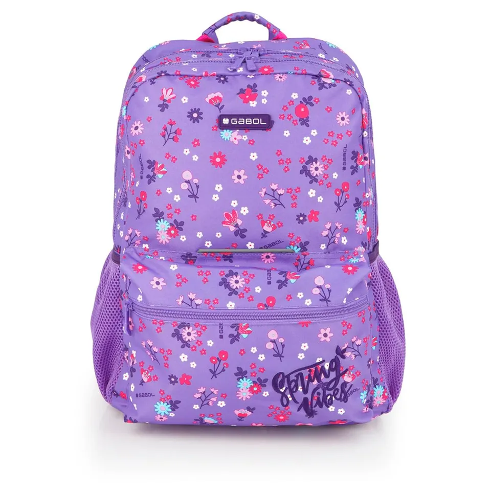 gabol-violet-mochila-escolar-adaptable-a-carro-32x44x15-cm image 1
