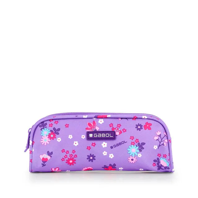 gabol-violet-estuche-doble-escolar-impermeable-sin-pvc-22x8x6-cm image 1