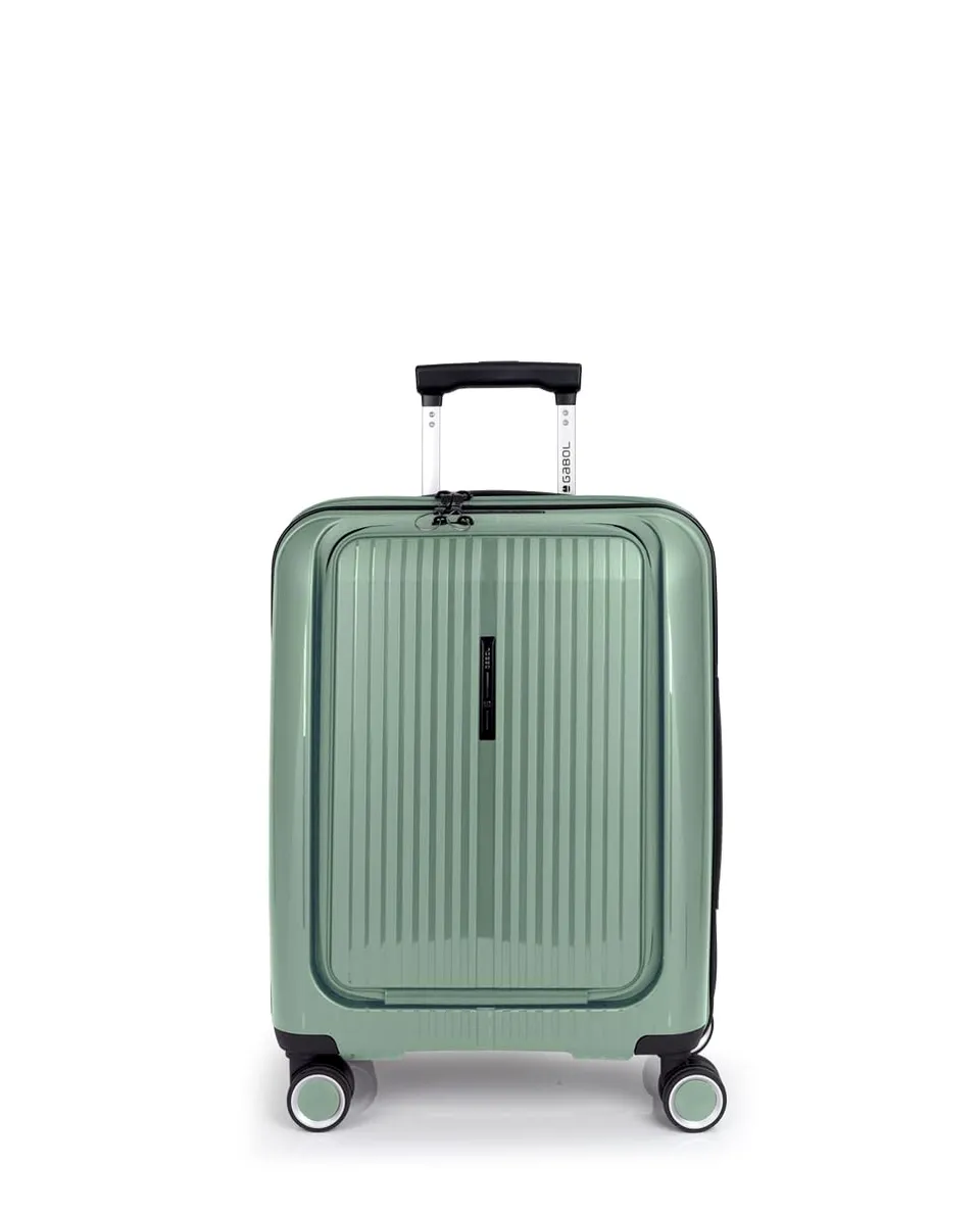 gabol-brooklyn-maleta-de-cabina-r-gida-expandible-55x40x22-25-cm-verde-con-4-rue image 1