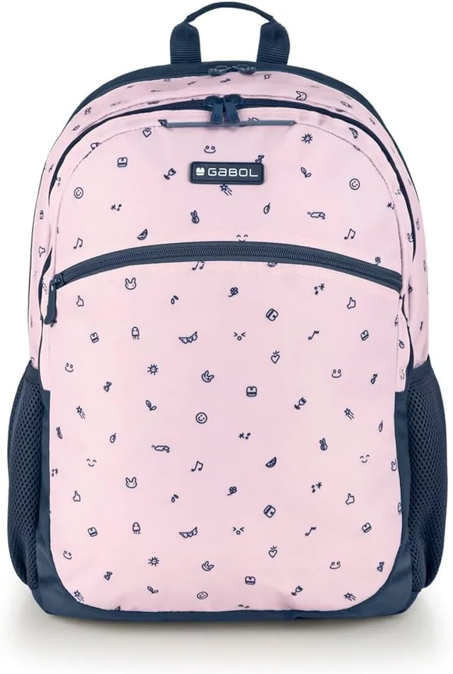 gabol-mochila-icon-adaptable-a-carro-34x46x20-cm-rosa-mochila-escolar-con-port-t image 1