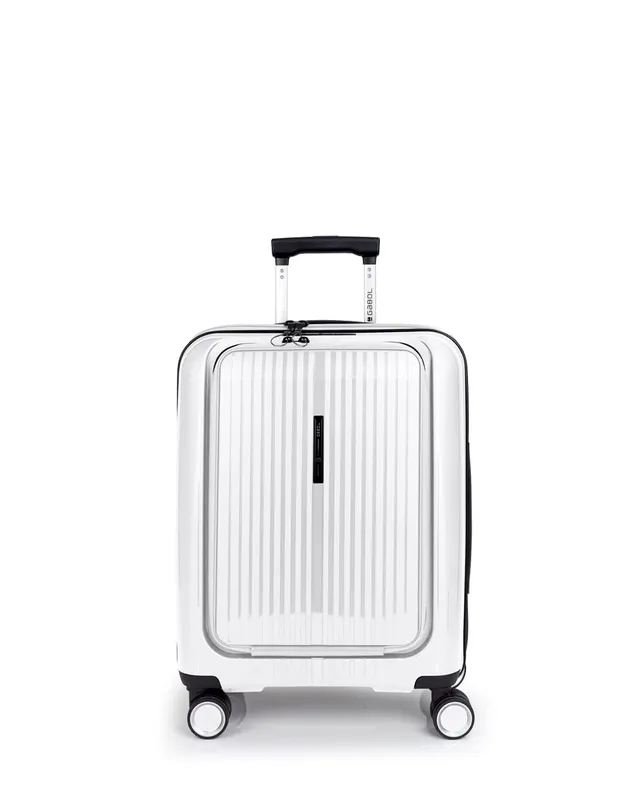 gabol-brooklyn-maleta-de-cabina-r-gida-expandible-55x40x22-25-cm-blanco-con-4-ru image 1