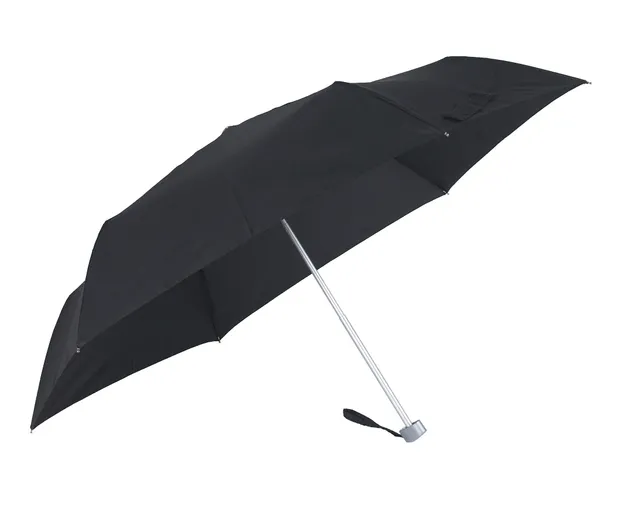 Samsonite Rain Pro - Paraguas Plano Plegable 3 Secciones 24 cm, Negro