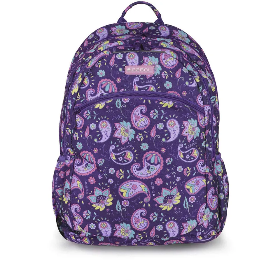 gabol-pranah-mochila-infantil-adaptable-a-carro-morada-espalda-termoformada image 1