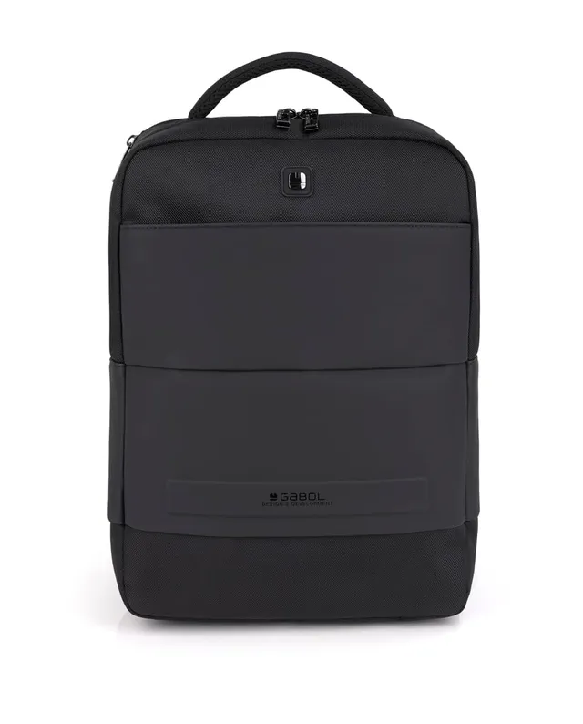 gabol-capital-mochila-para-port-til-15-6-negra-impermeable-poli-ster-y-piel-sint image 1