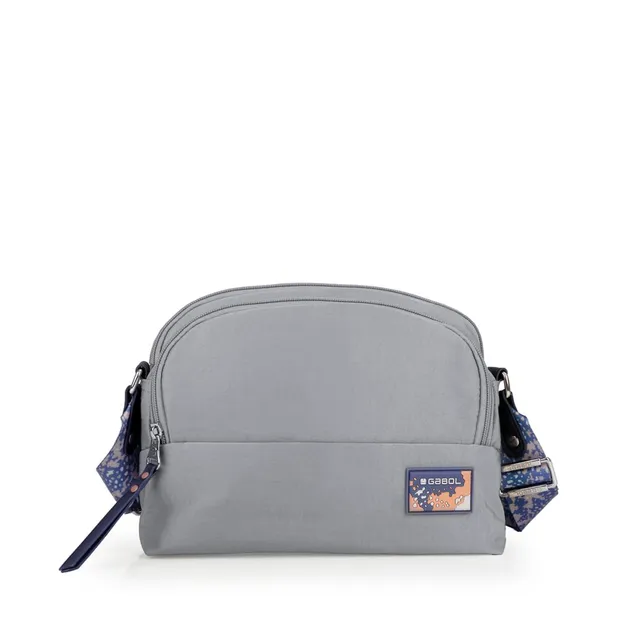 gabol-luz-bolso-peque-o-con-dos-compartimentos-en-nylon-crinkle-y-piel-sint-tica image 1