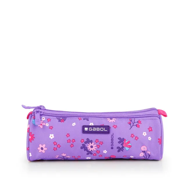 gabol-violet-estuche-triple-escolar-violeta-de-tres-compartimentos image 1