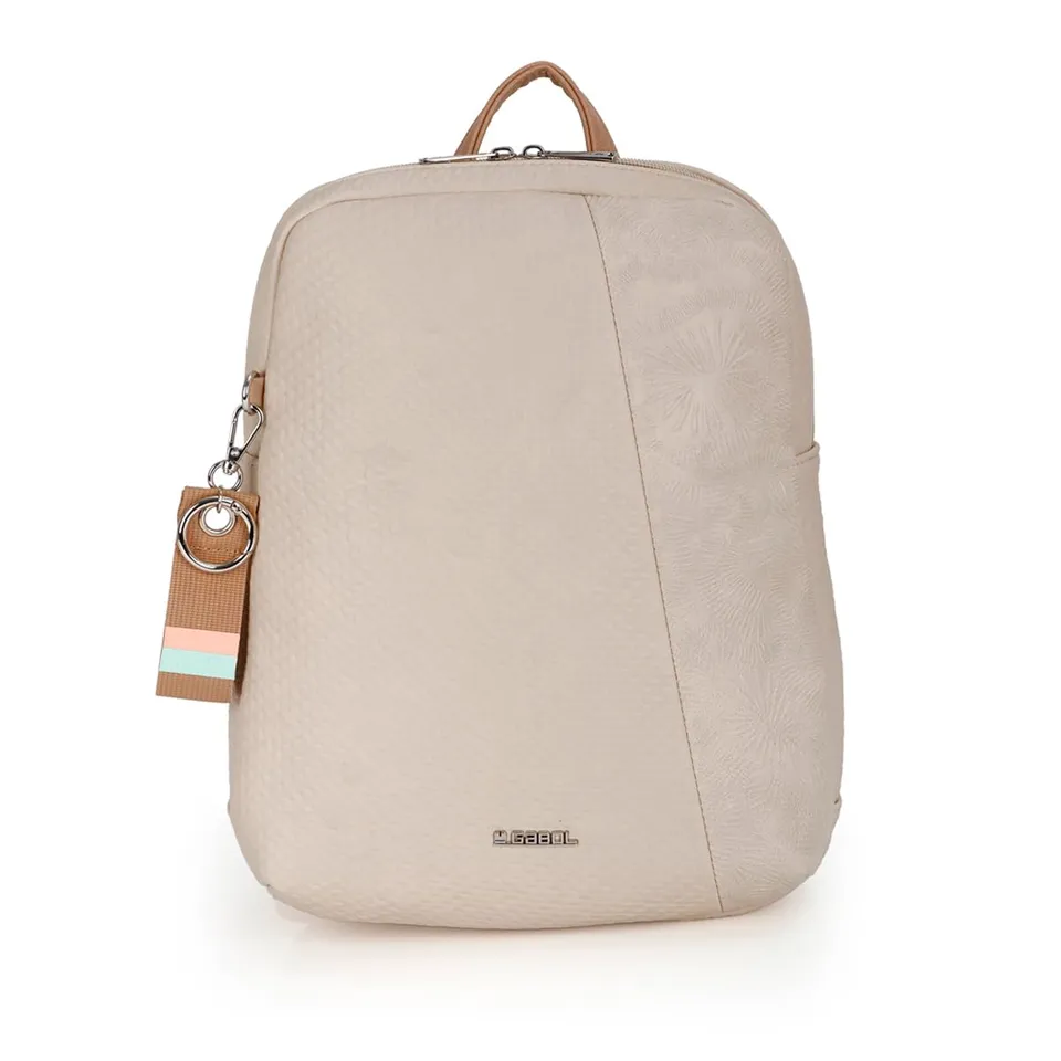 gabol-muriel-mochila-de-piel-sint-tica-beige-26x32x11-cm-libre-de-pvc image 1