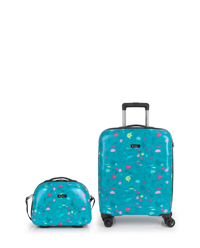 gabol-acqua-set-maleta-de-cabina-55-cm-4-ruedas-doble-y-neceser-37-6l image 1