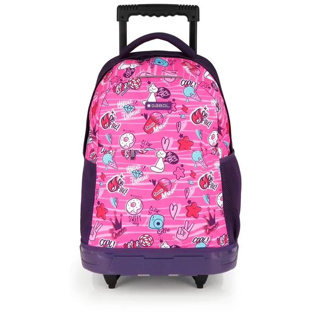 gabol-sticker-mochila-con-ruedas-escolar-resistente-al-agua-con-carro-integrado image 1