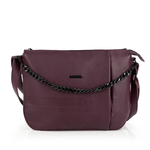 gabol-olivia-bolso-bandolera-de-piel-sint-tica-burdeos-libre-de-pvc-33x24x9-cm image 1