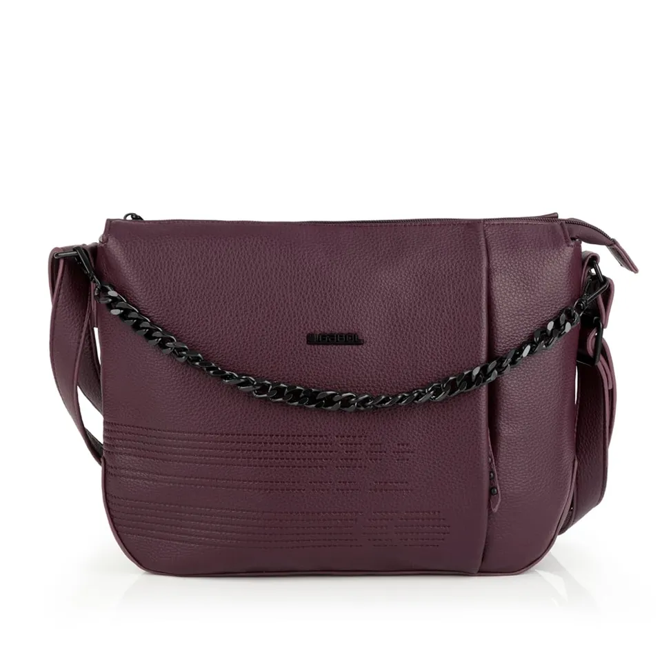gabol-olivia-bolso-bandolera-de-piel-sint-tica-burdeos-libre-de-pvc-33x24x9-cm image 1