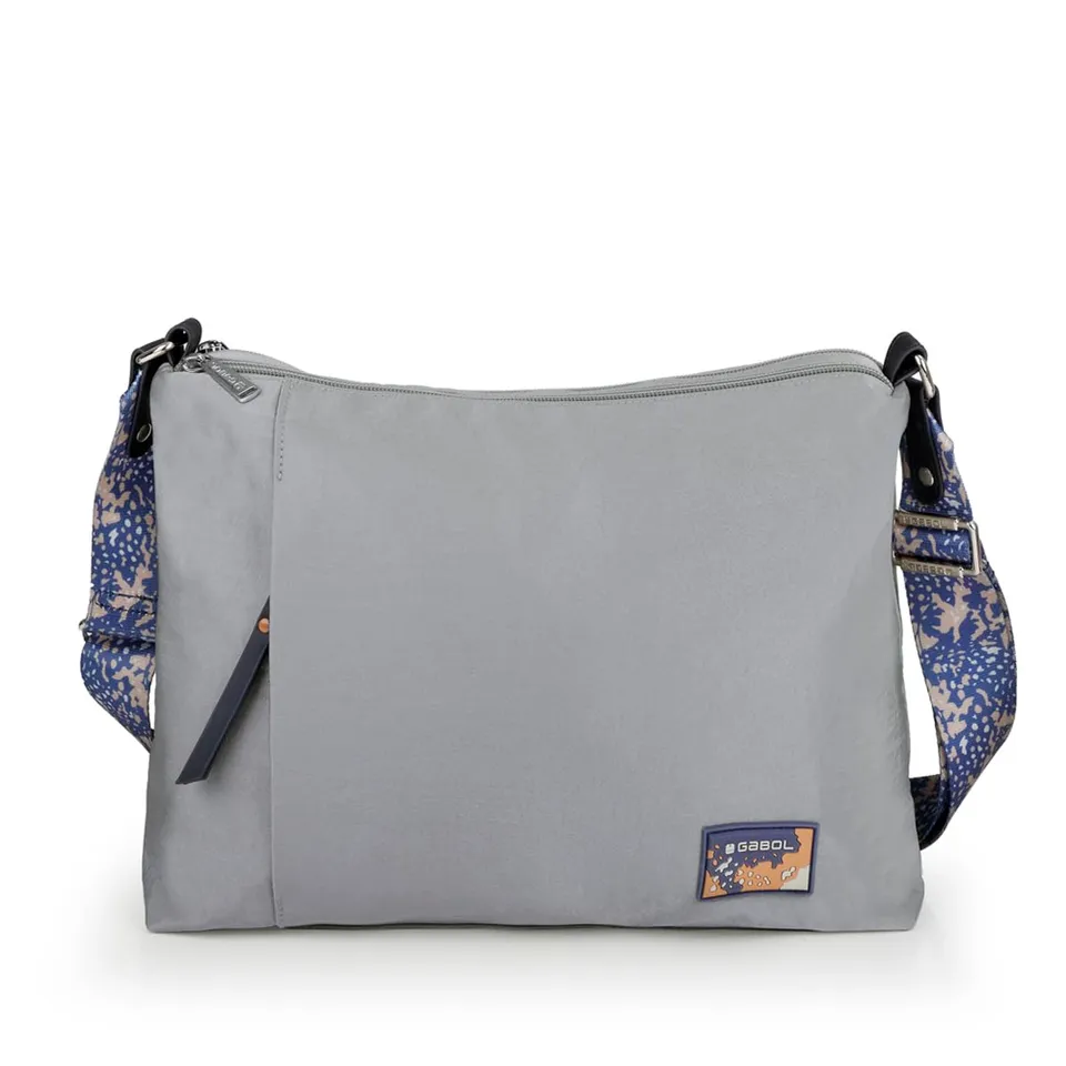 gabol-luz-bolso-mediano-con-2-compartimentos-de-nylon-crinkle-y-piel-sint-tica-g image 1