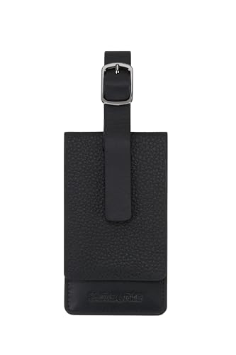 samsonite-ta-revolution-etiqueta-de-equipaje-de-cuero-negra-100-piel-de-vaca-ven image 6