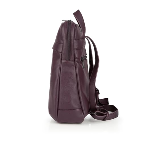 gabol-olivia-mochila-urbana-de-piel-sint-tica-burdeos-26x32x11-cm image 8