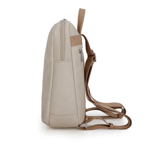gabol-muriel-mochila-de-piel-sint-tica-beige-26x32x11-cm-libre-de-pvc image 8