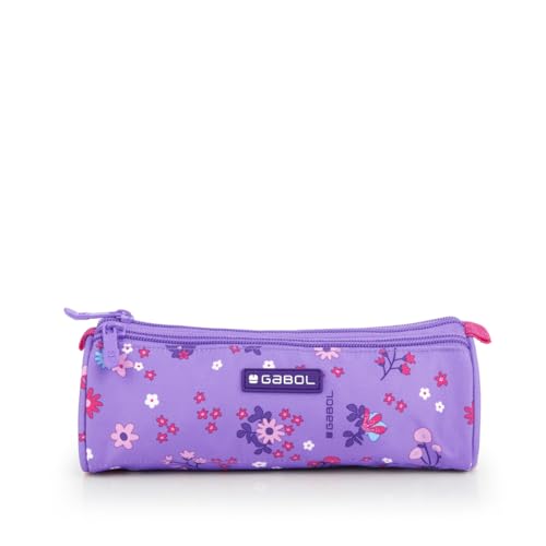 gabol-violet-estuche-triple-escolar-violeta-de-tres-compartimentos image 4