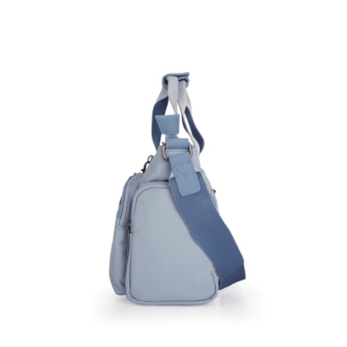 gabol-vega-bolso-de-poli-ster-resinado-y-piel-sint-tica-azul-25x18x10-cm-resiste image 7