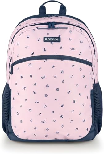 gabol-mochila-icon-adaptable-a-carro-34x46x20-cm-rosa-mochila-escolar-con-port-t image 7