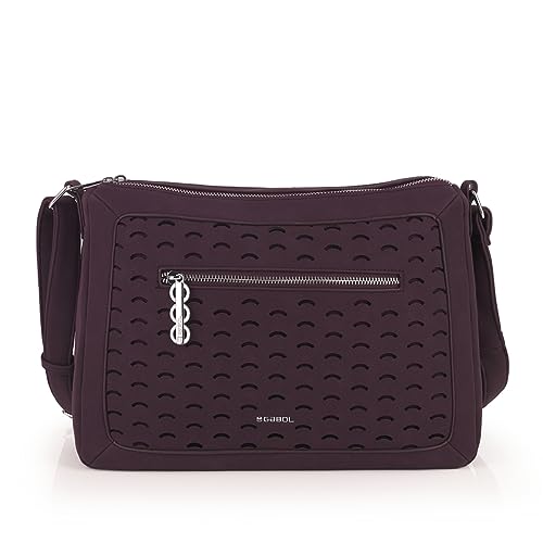 gabol-bolso-bandolera-tha-s-de-piel-sint-tica-con-2-compartimentos-burdeos-33x24 image 7
