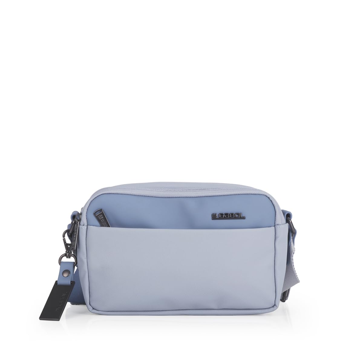 gabol-vega-bolso-con-2-compartimentos-de-poli-ster-resinado-y-piel-sint-tica-azu image 1