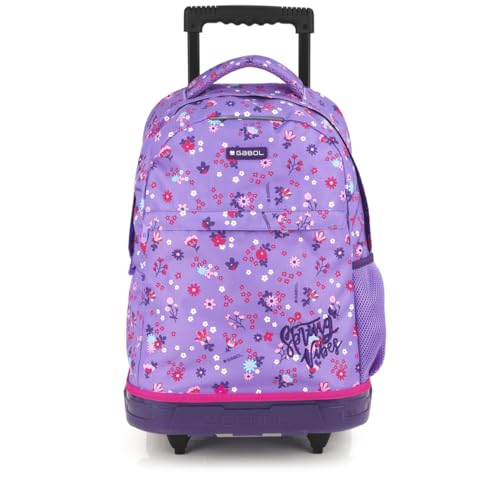 gabol-violet-mochila-con-ruedas-dise-o-2-en-1-escolar-y-de-viaje image 5