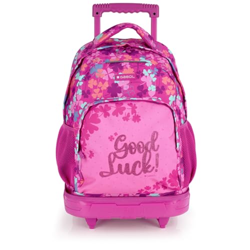 gabol-clover-mochila-escolar-con-ruedas-desmontable-34x46x20-cm-rosa-resistente- image 7
