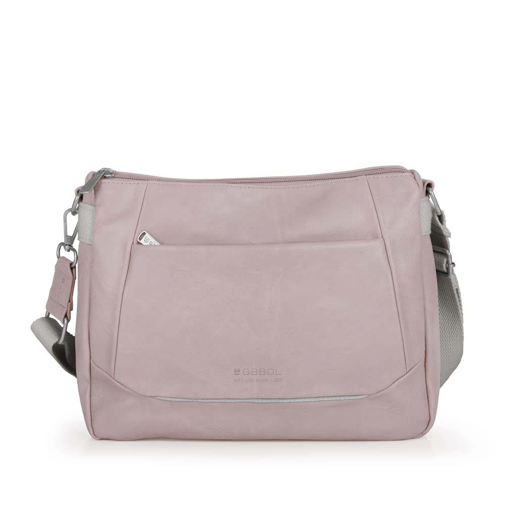 gabol-prodigy-bolso-bandolera-de-piel-sint-tica-rosa-claro-con-dos-compartimento image 1