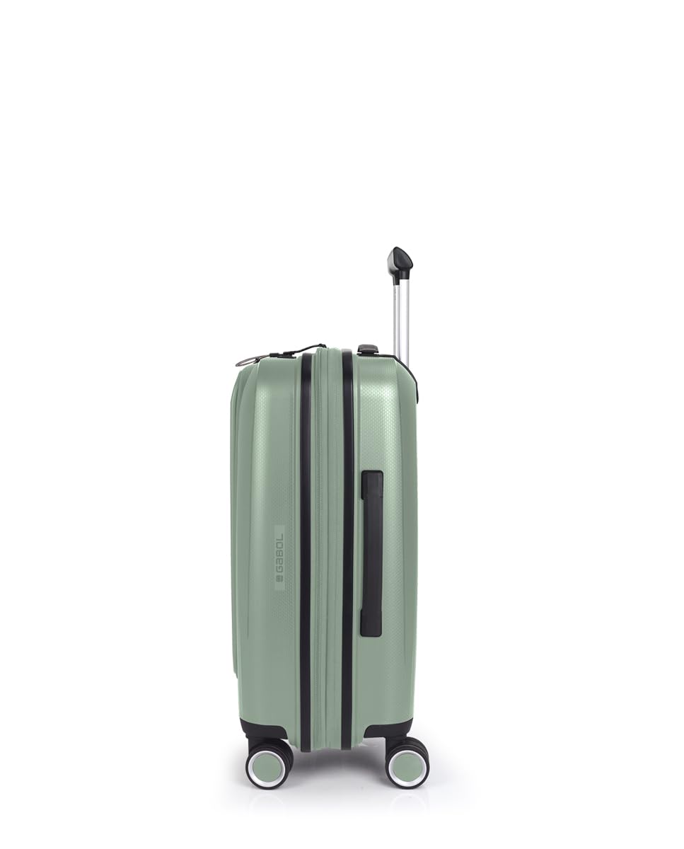 gabol-brooklyn-maleta-de-cabina-r-gida-expandible-55x40x22-25-cm-verde-con-4-rue image 2
