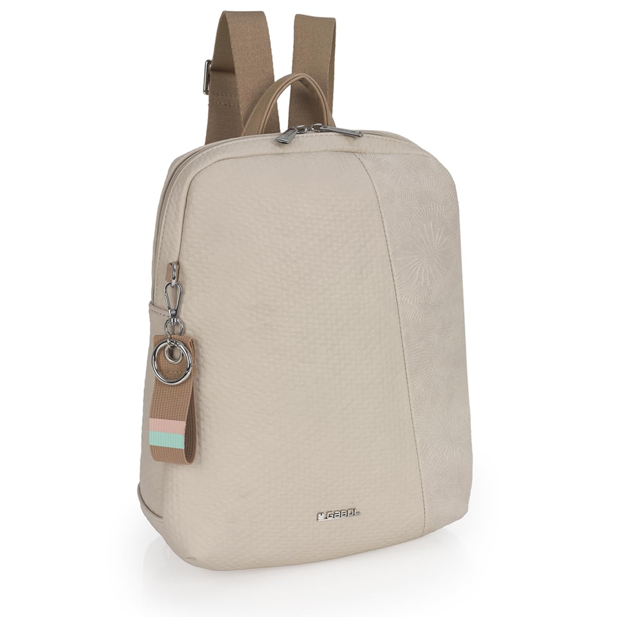 gabol-muriel-mochila-de-piel-sint-tica-beige-26x32x11-cm-libre-de-pvc image 5