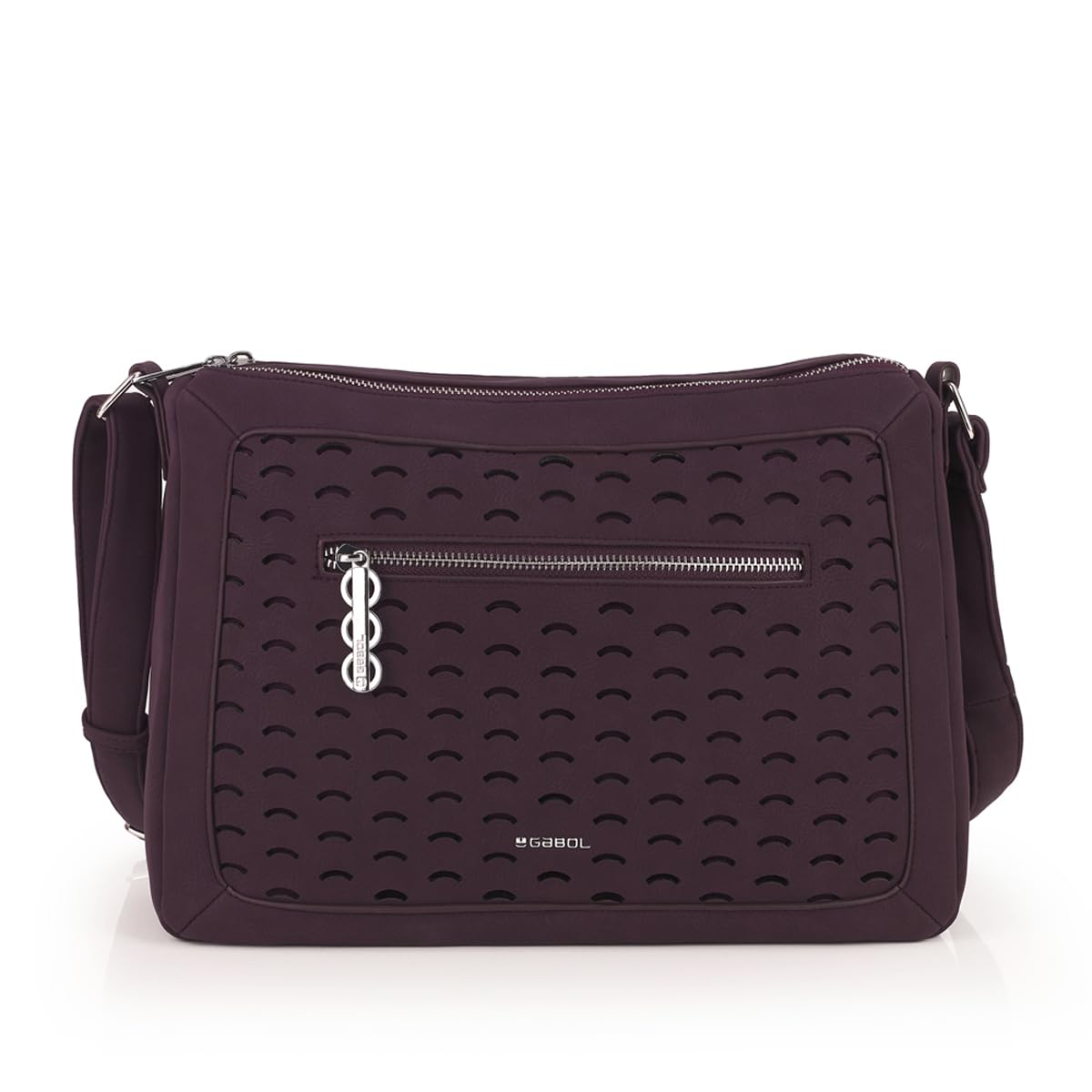 gabol-bolso-bandolera-tha-s-de-piel-sint-tica-con-2-compartimentos-burdeos-33x24 image 1