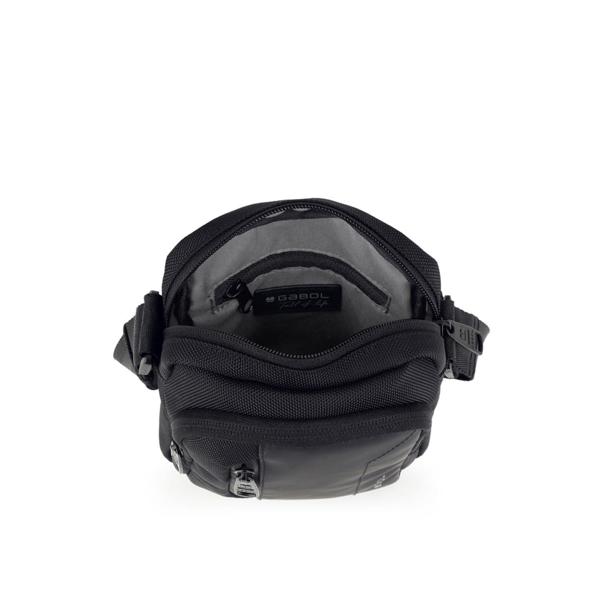 gabol-aston-bandolera-peque-a-hombre-15x19x7-cm-negro-material-reciclado-e-imper image 4