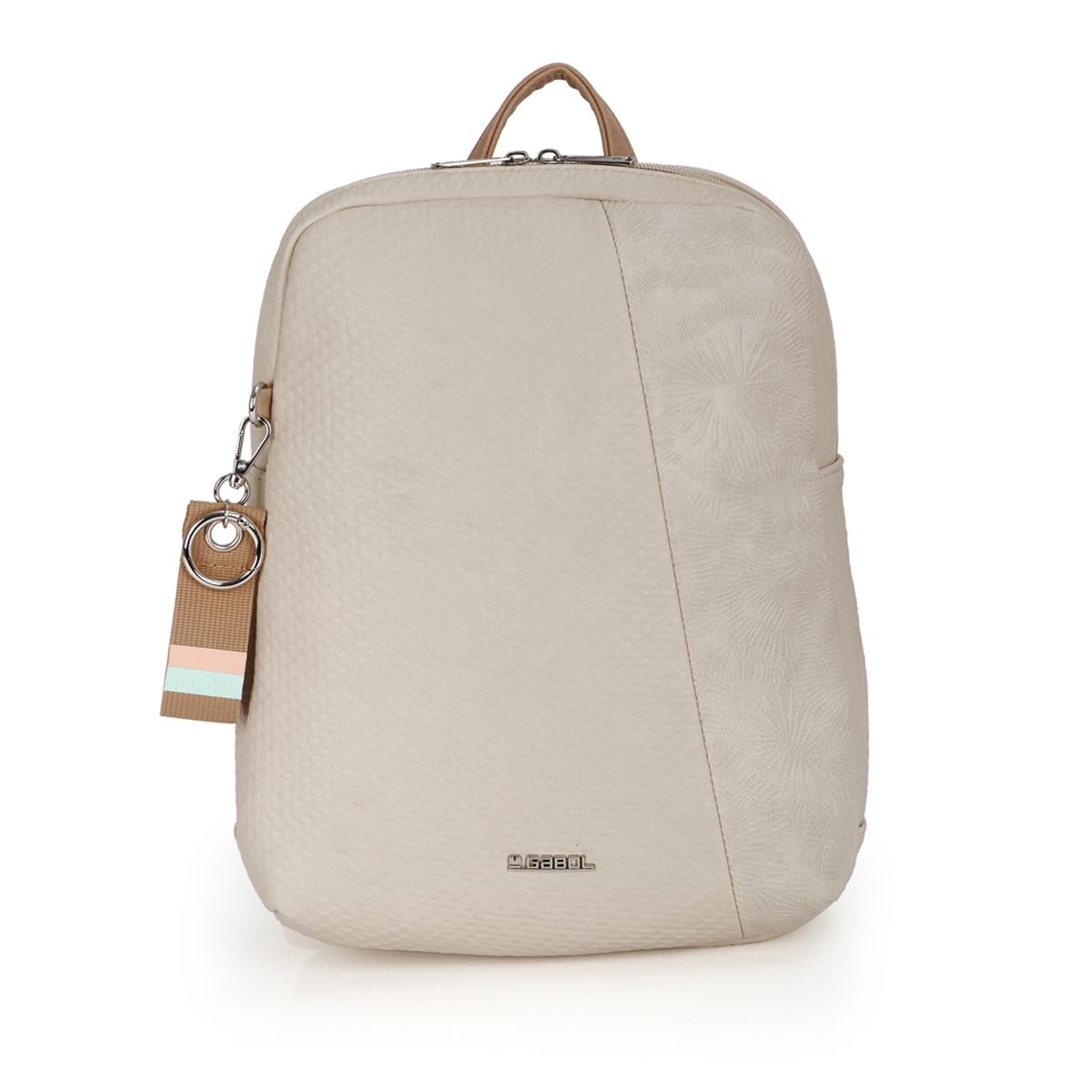 gabol-muriel-mochila-de-piel-sint-tica-beige-26x32x11-cm-libre-de-pvc image 1
