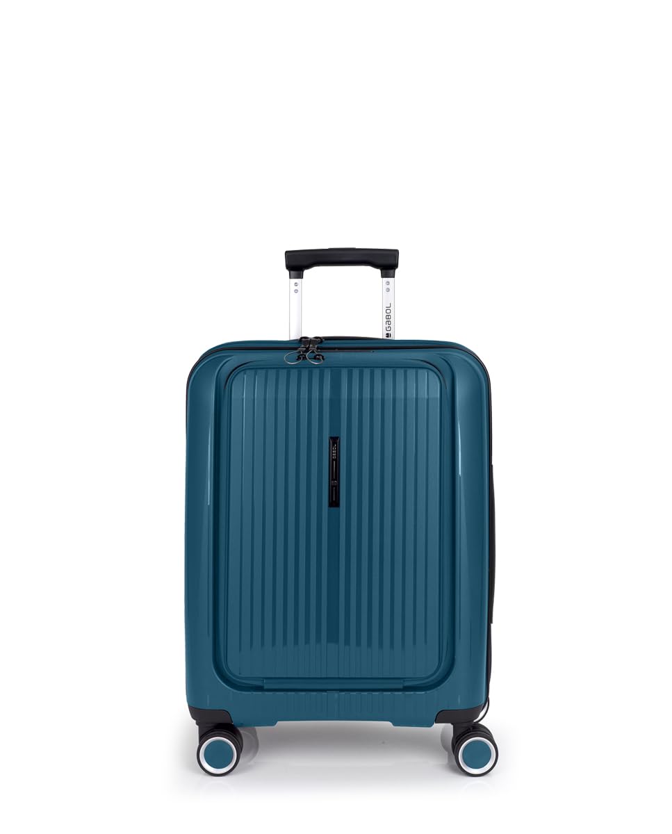 gabol-brooklyn-maleta-de-cabina-r-gida-expandible-55x40x22-25-cm-turquesa-equipa image 1
