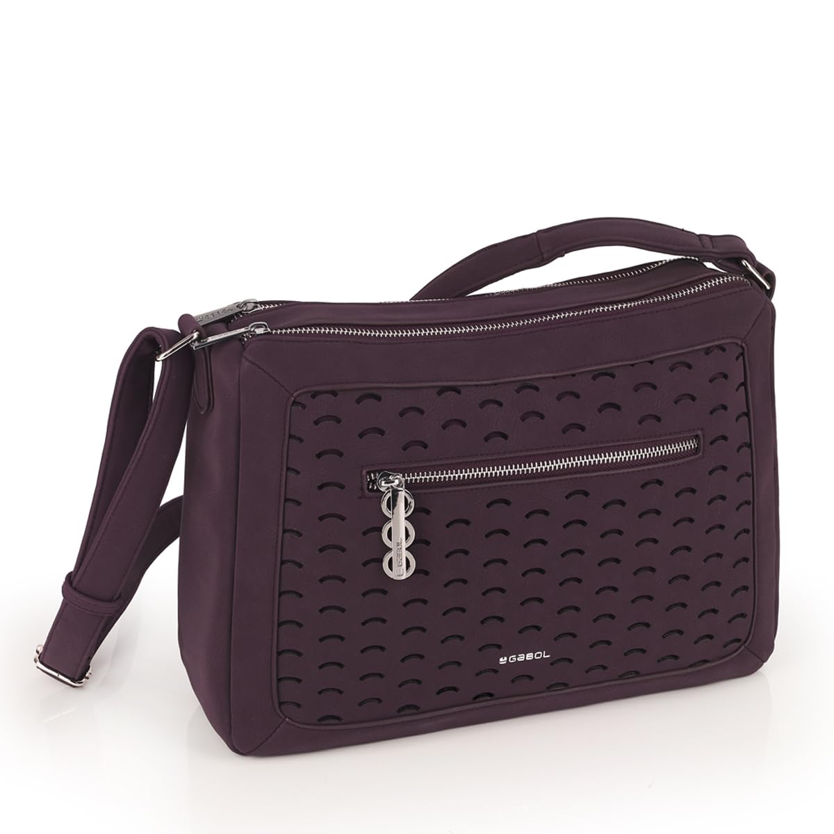 gabol-bolso-bandolera-tha-s-de-piel-sint-tica-con-2-compartimentos-burdeos-33x24 image 5