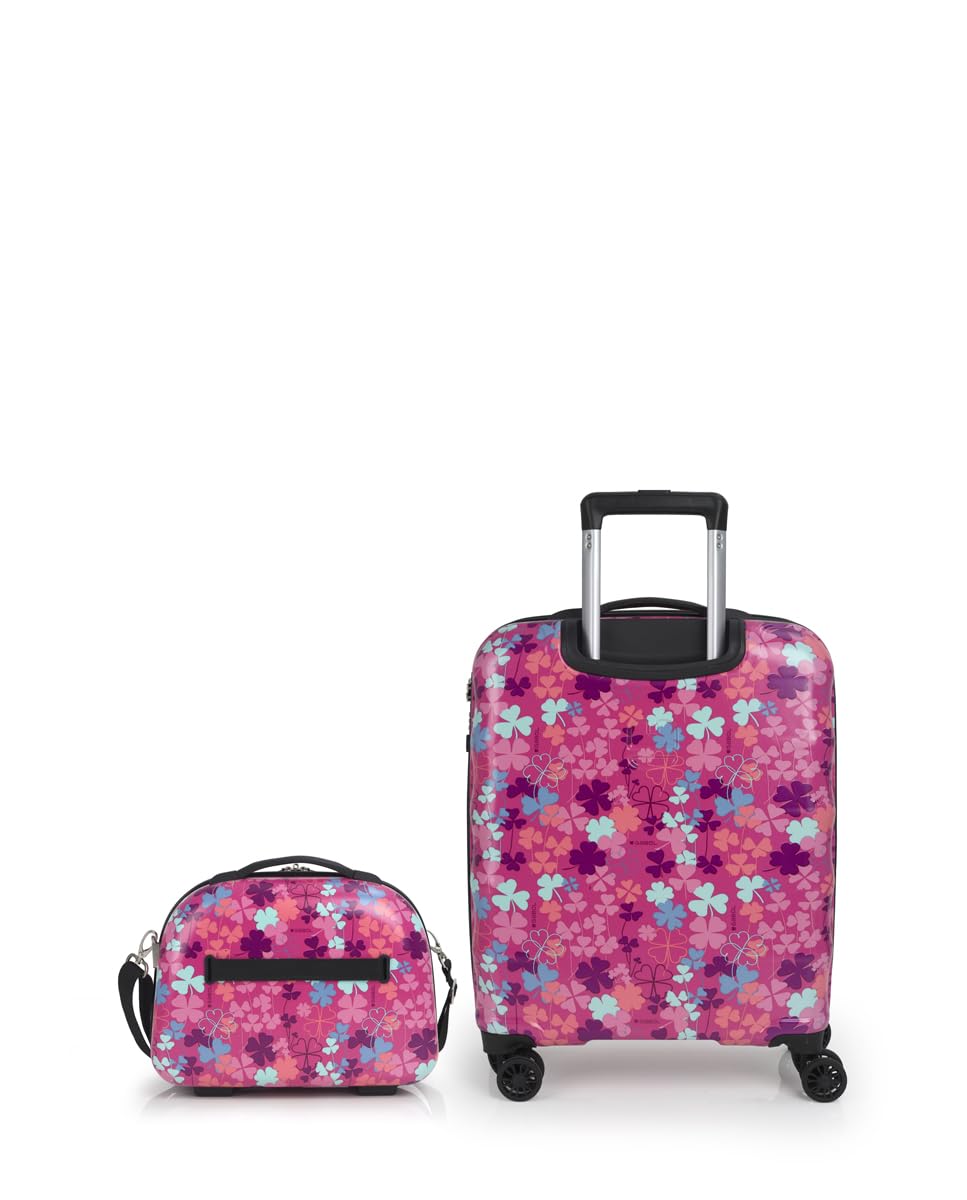 gabol-set-de-maleta-de-cabina-y-neceser-clover-2-piezas-r-gidas-con-estampado-de image 5