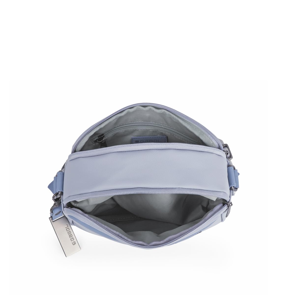gabol-vega-bolso-con-2-compartimentos-de-poli-ster-resinado-y-piel-sint-tica-azu image 4