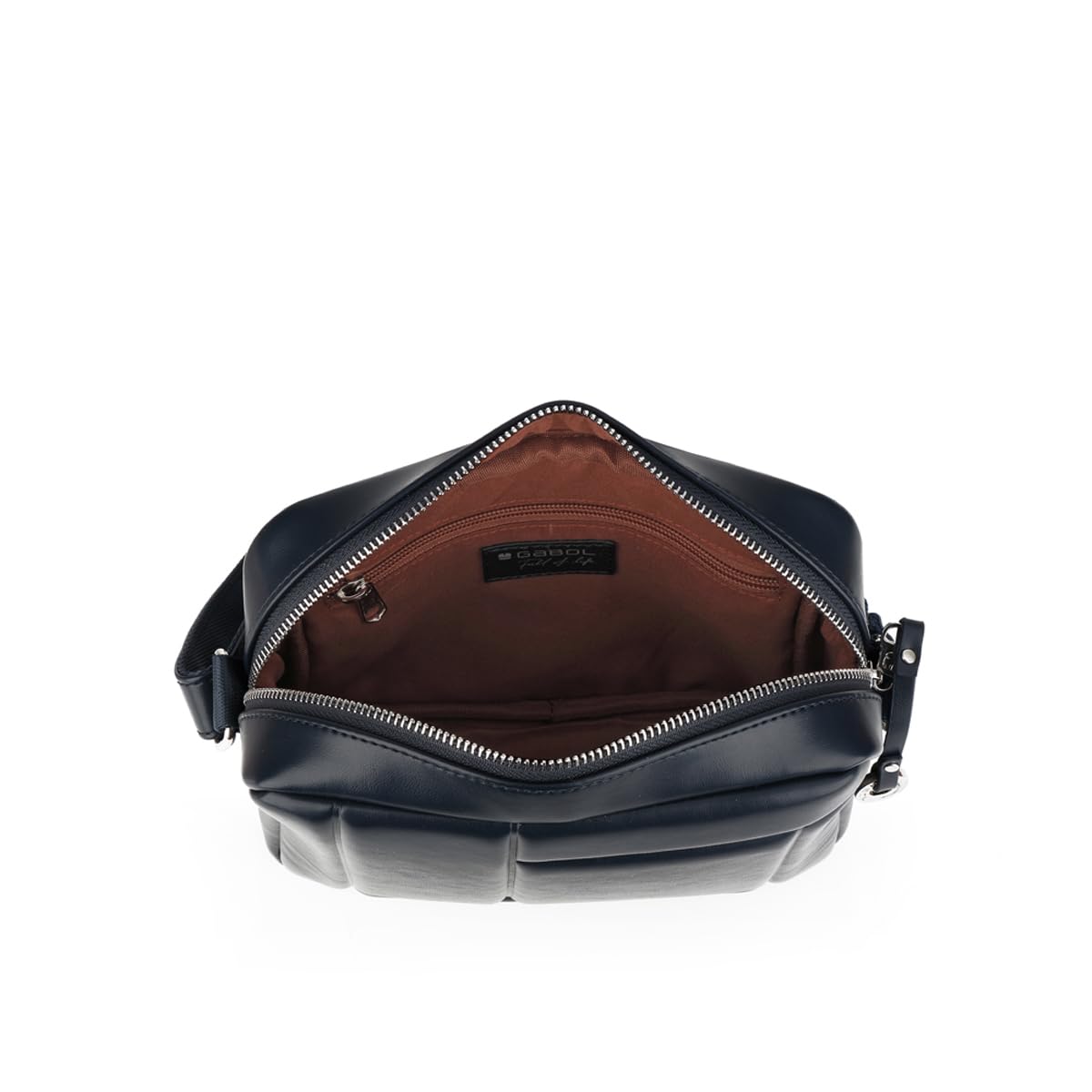 gabol-cloe-bolso-bandolera-azul-de-piel-sint-tica-libre-de-pvc-21-x-16-x-6-cm image 4