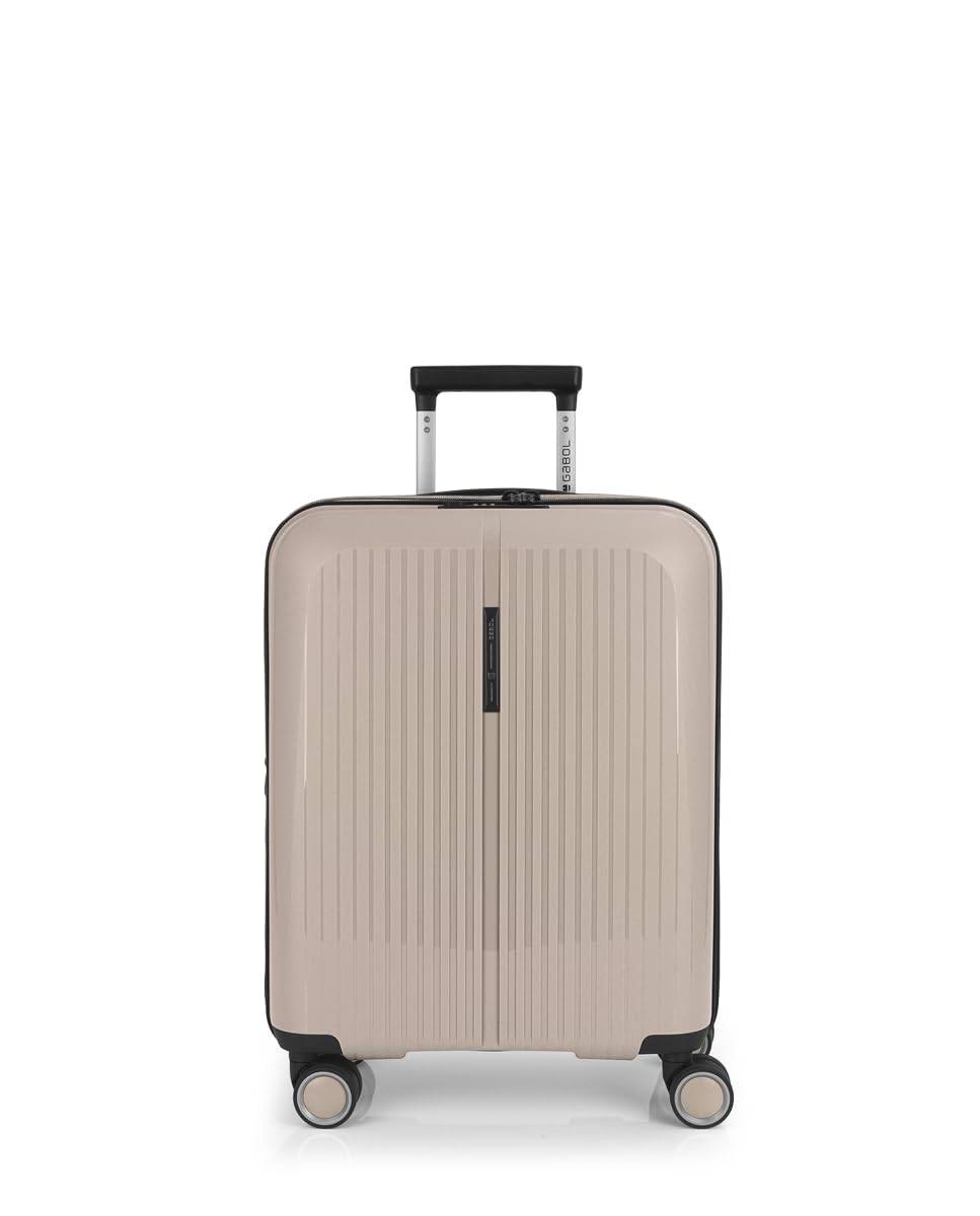 gabol-brooklyn-maleta-de-cabina-r-gida-expandible-55x40x22-25-cm-beige-equipaje- image 1