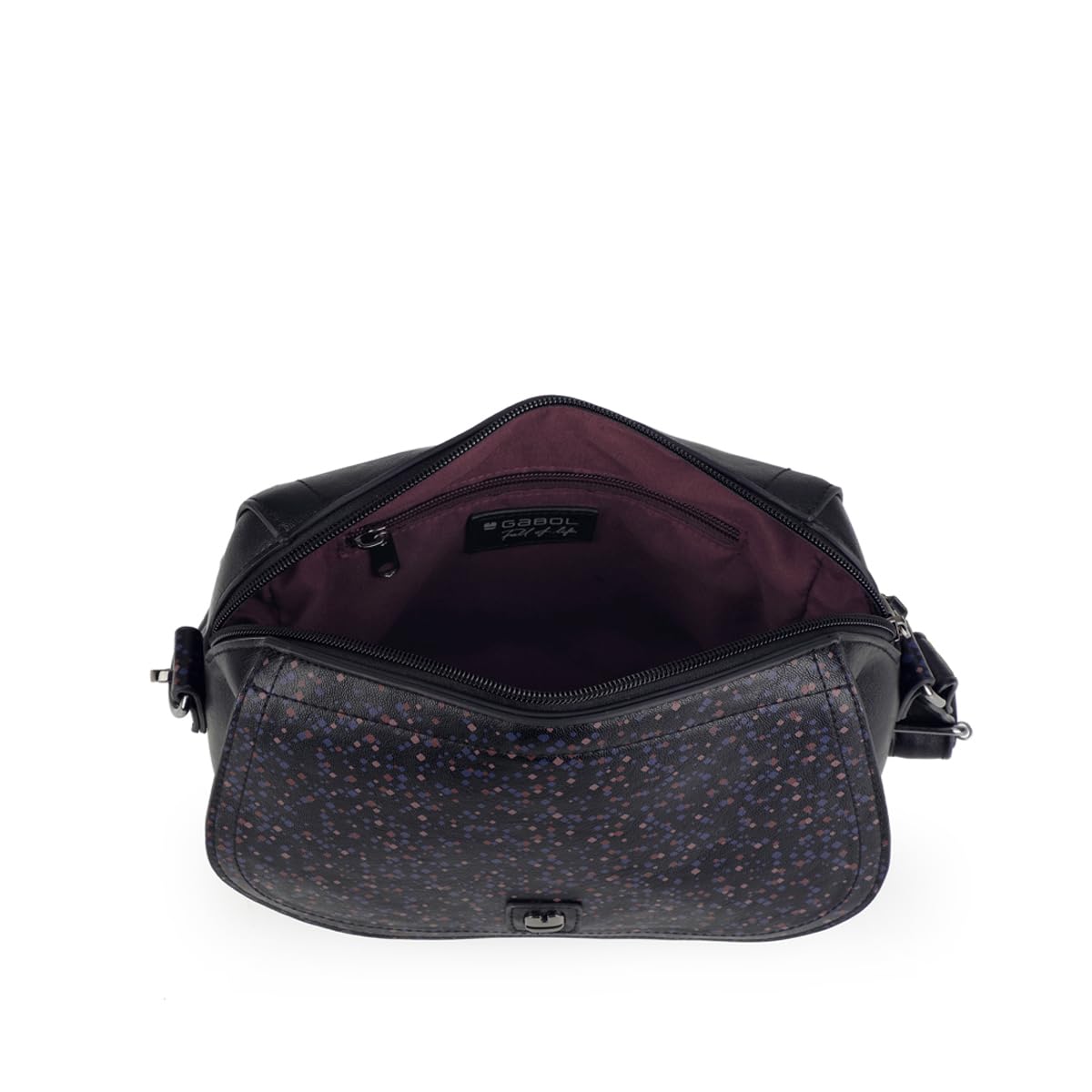 gabol-bolso-bandolera-anni-bolso-de-piel-sint-tica-negro-con-bandolera-antirrobo image 4
