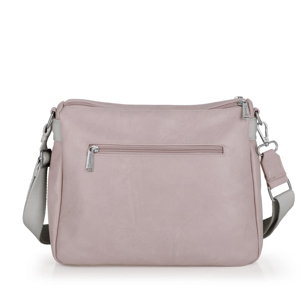 gabol-prodigy-bolso-bandolera-de-piel-sint-tica-rosa-claro-con-dos-compartimento image 3