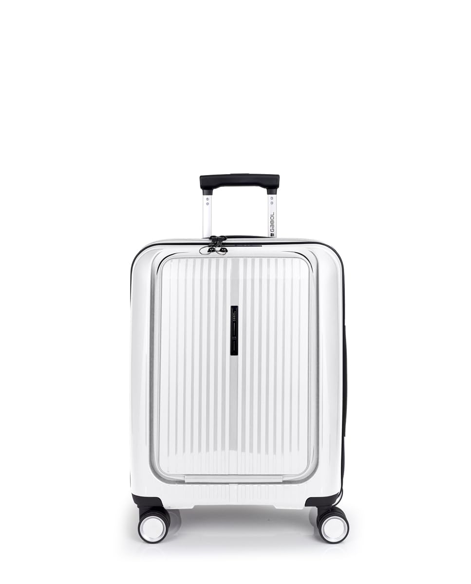 gabol-brooklyn-maleta-de-cabina-r-gida-expandible-55x40x22-25-cm-blanco-con-4-ru image 1