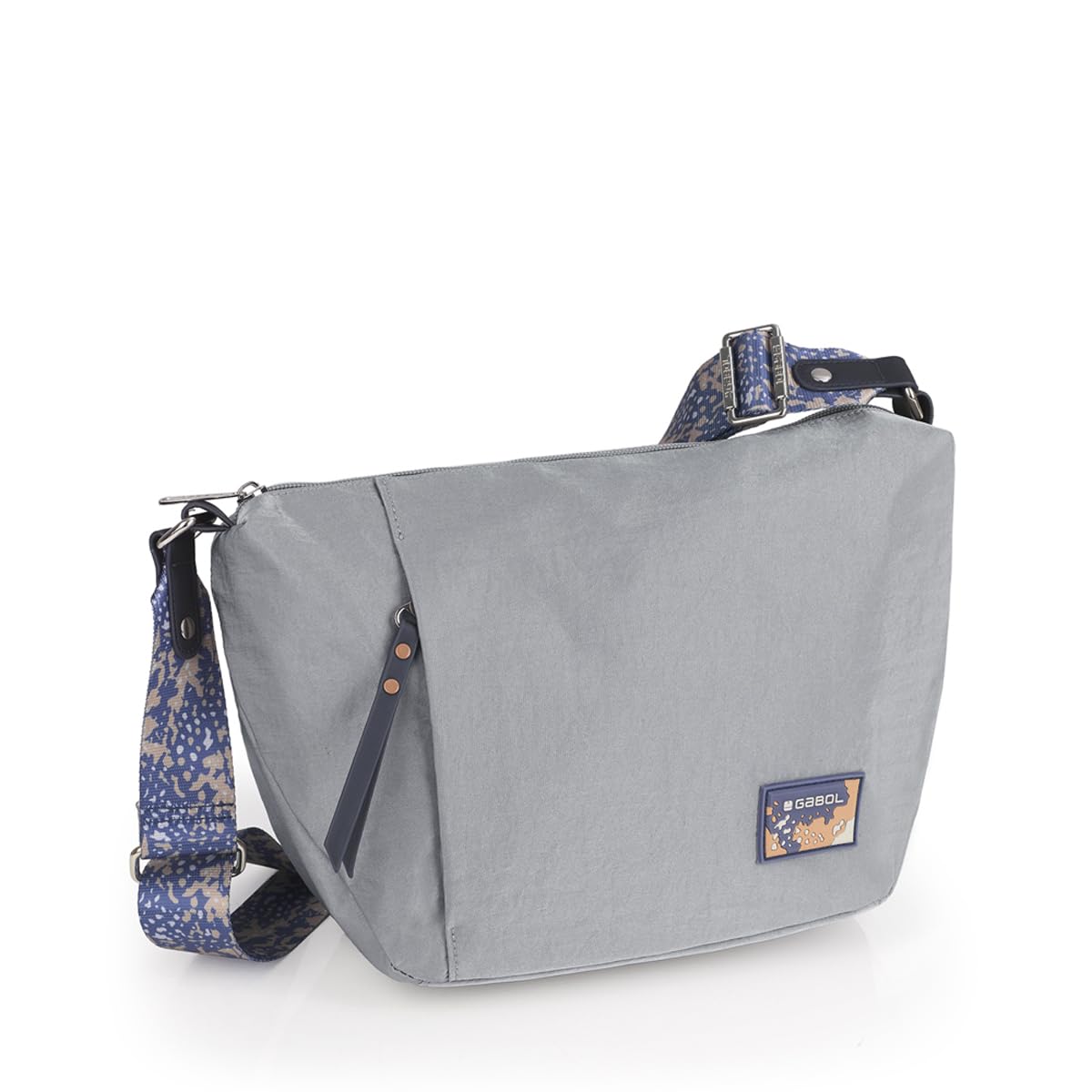 gabol-luz-bolso-media-luna-de-nylon-crinkle-y-piel-sint-tica-gris-30x20x9-cm-res image 5