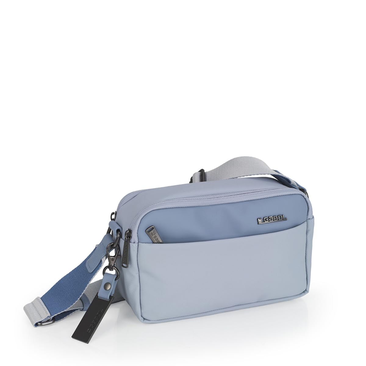 gabol-vega-bolso-con-2-compartimentos-de-poli-ster-resinado-y-piel-sint-tica-azu image 5
