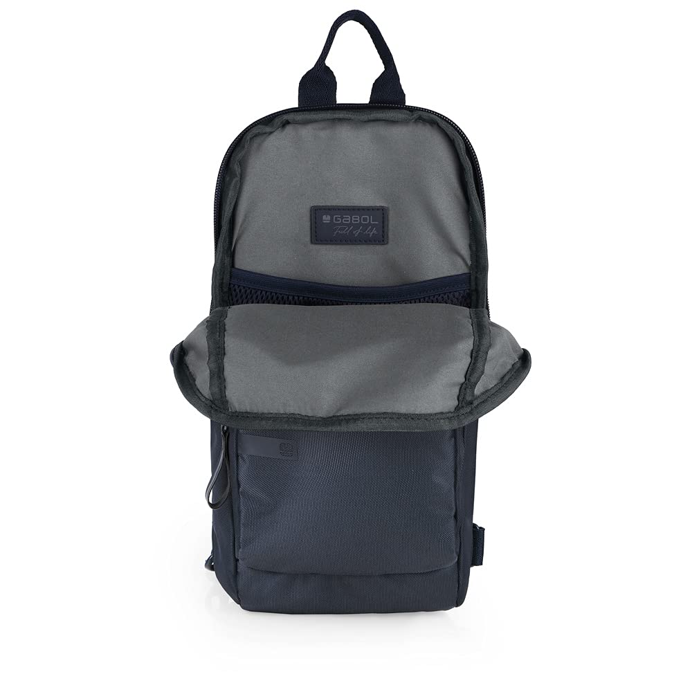 gabol-ready-mochila-bandolera-para-hombre-azul-peque-o-nylon-y-piel-sint-tica-re image 4