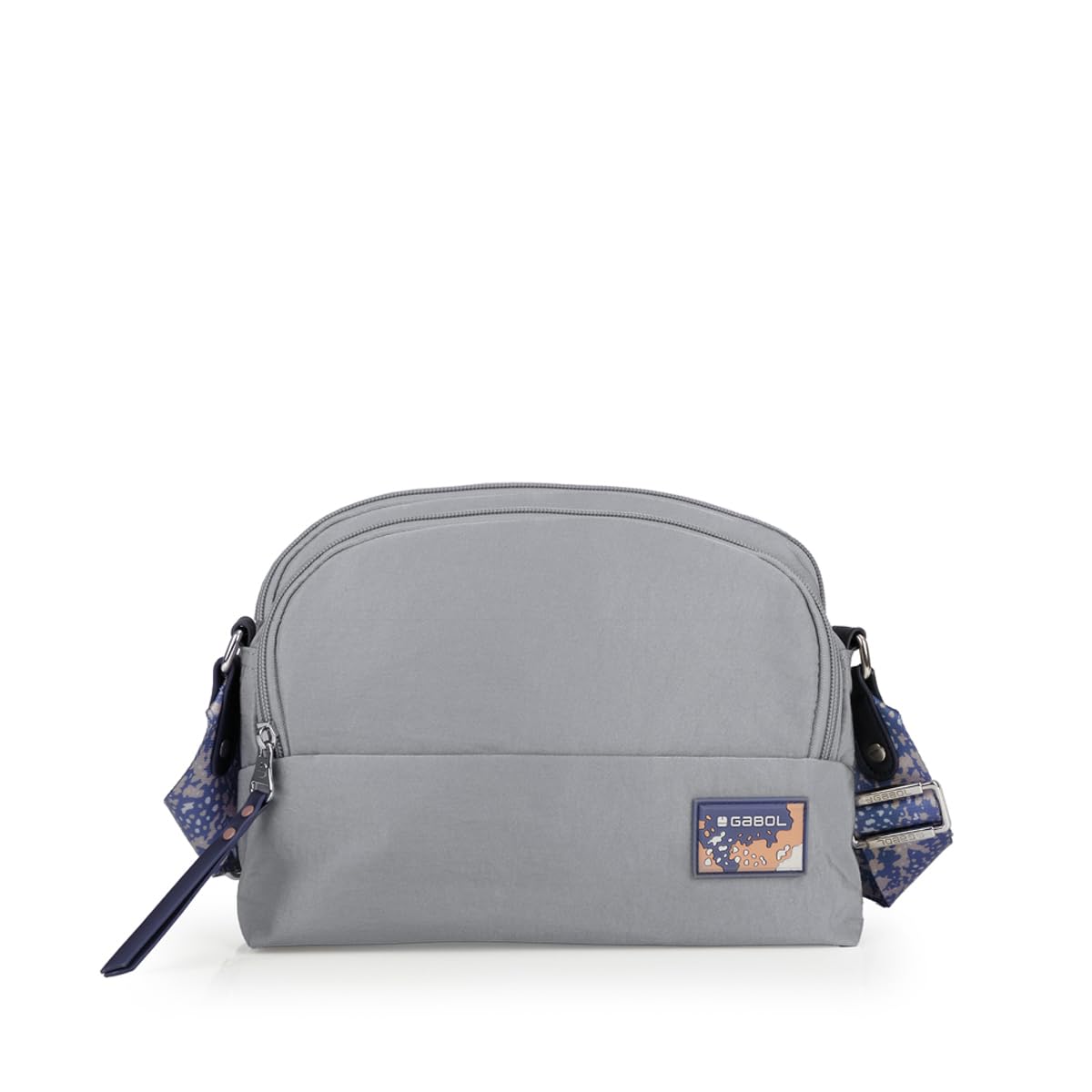 gabol-luz-bolso-peque-o-con-dos-compartimentos-en-nylon-crinkle-y-piel-sint-tica image 1